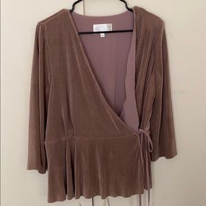 Dusty Purple peplum blouse